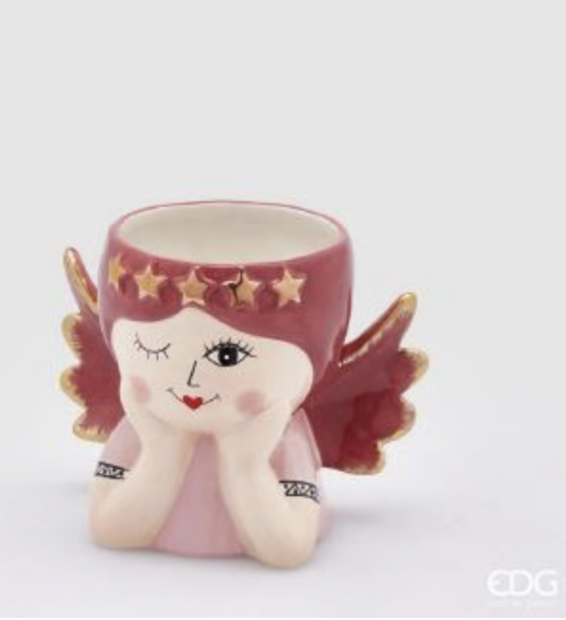 Vaso Angel rosa H14,5