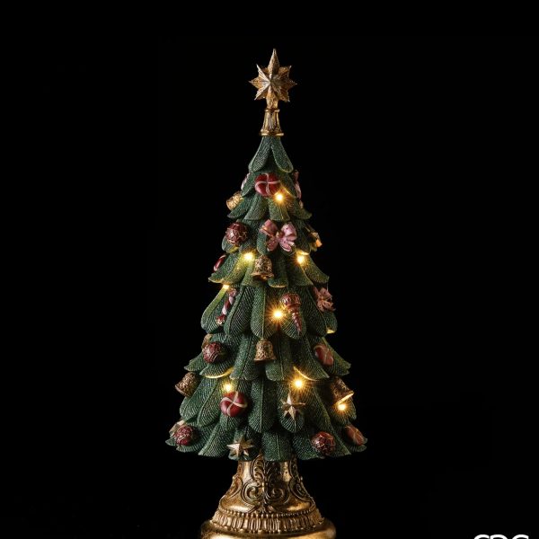 Albero di natale Poly luci e musica