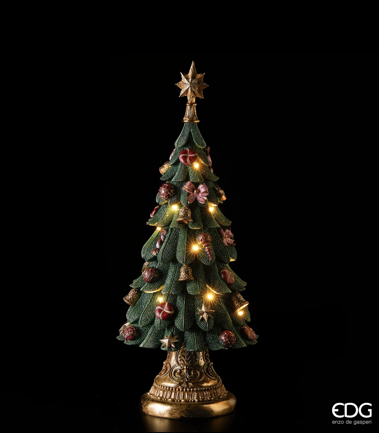 Albero di natale Poly luci e musica