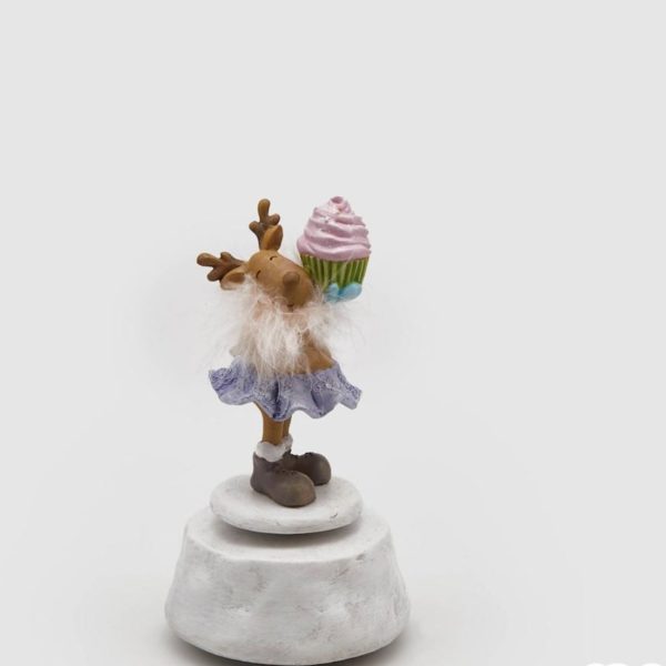 Carillon renna con cupcake