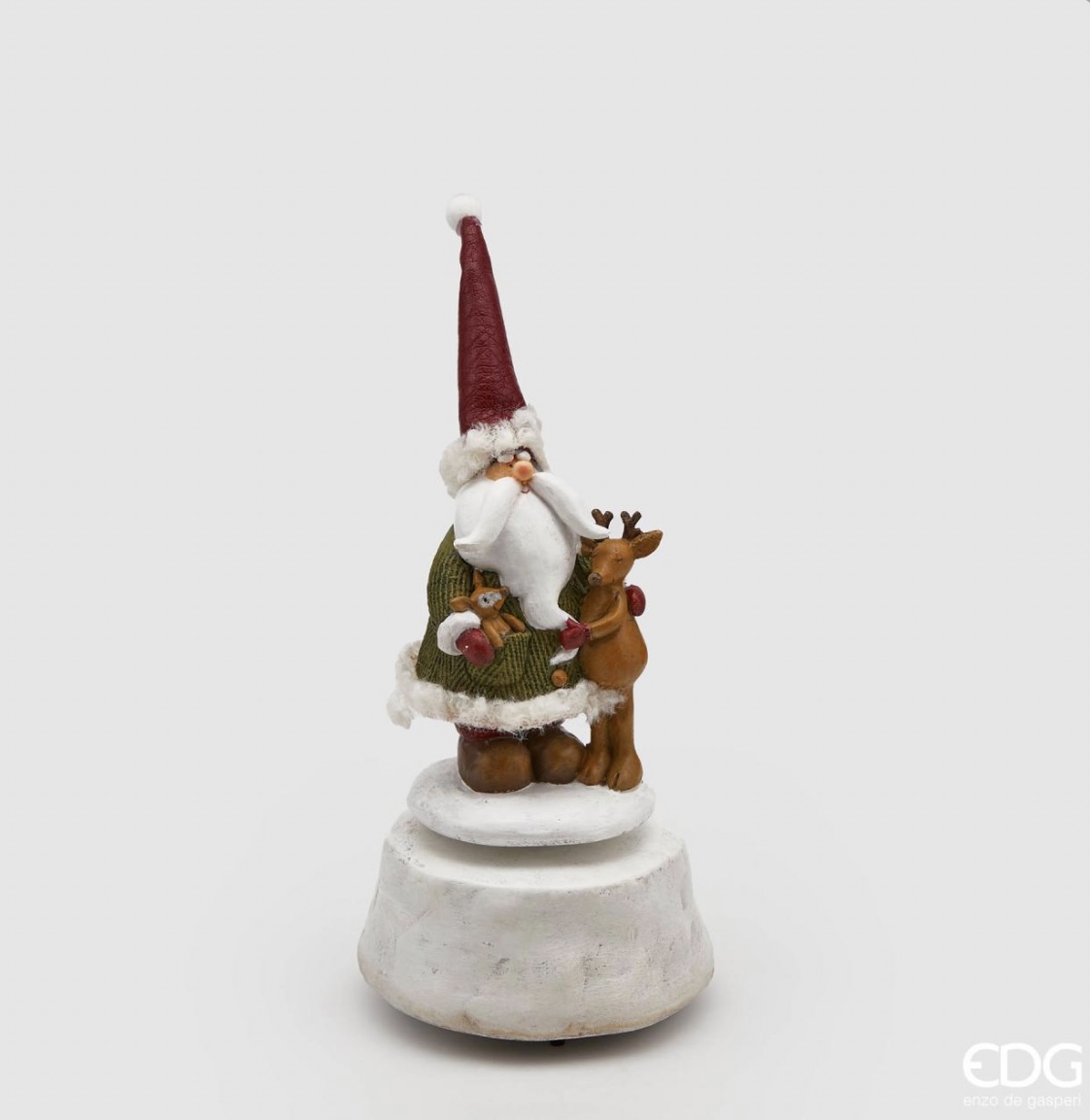 Carillon babbo natale con renna