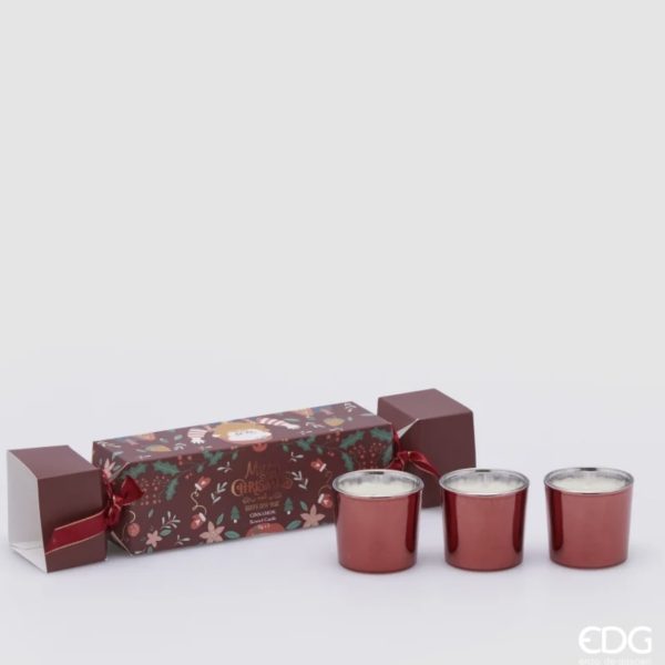 Candela Joyful 3 pezzi EDG Cannella
