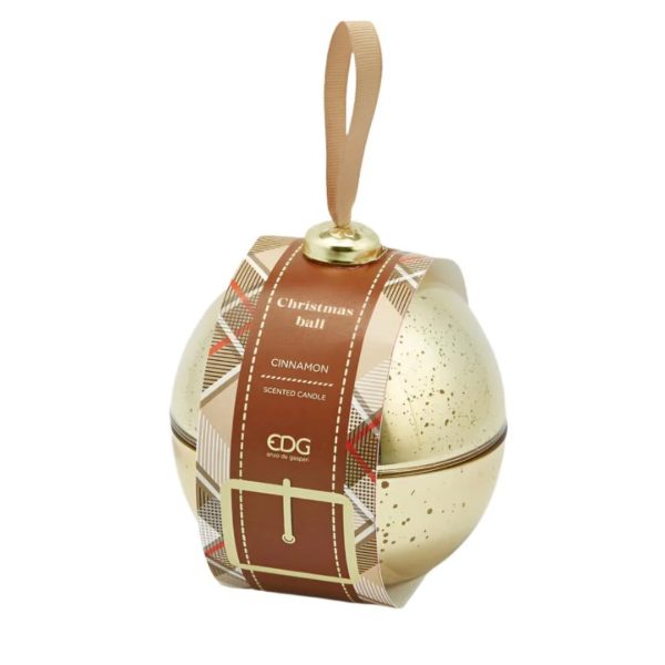 Candela sfera in vetro Oro EDG