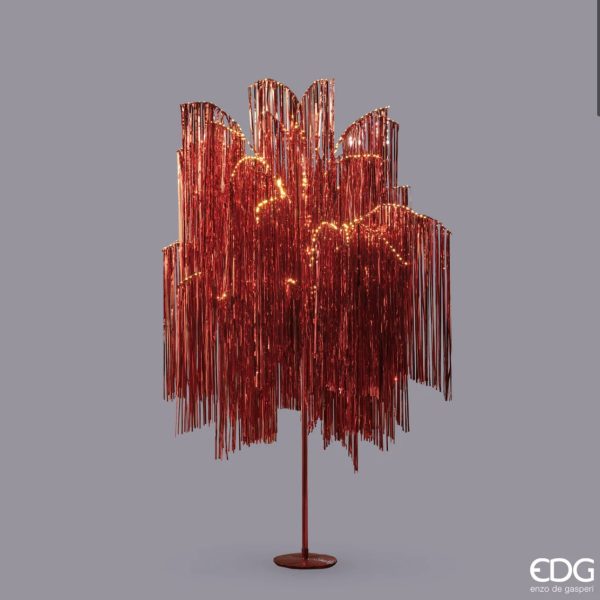 EDG Enzo De Gasperi Albero Led Frange 960 Microled H180 Rosso